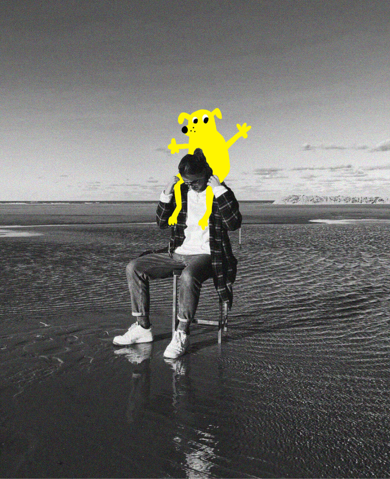 Picture of Anya Sherriuble with a dog on her shoulders