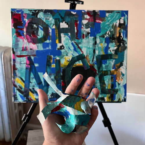 Mysz painting process