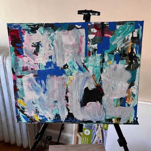 Mysz painting process